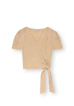 Lovjoi LOVJOI Damen vegan Bluse Siluri Tencel Brownsugar – Produktbild 1 von 1