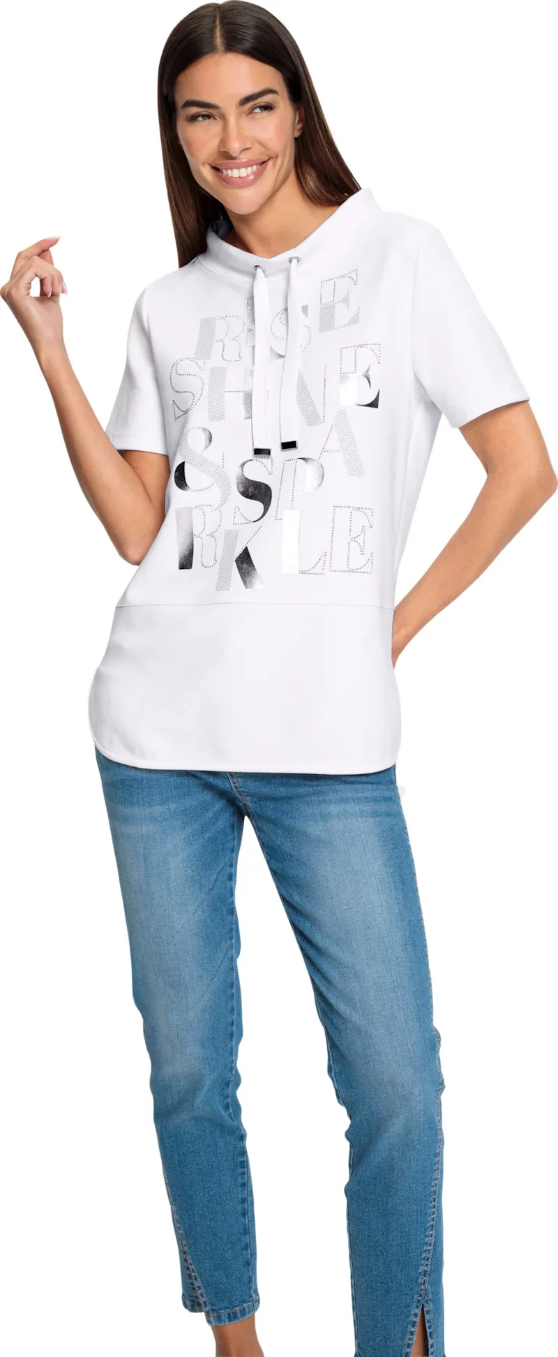 heine Kurzarmshirt weiß, Weiß, – Produktbild 2 von 2