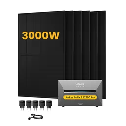 Anker Anker SOLIX Solarbank 3 E2700 Pro, mit 6 x 500 Bifaziale Solarmodule, by Powerness - 2.7kWh / 5 x Smart Plug / Selbstabholung – Produktbild 1 von 1