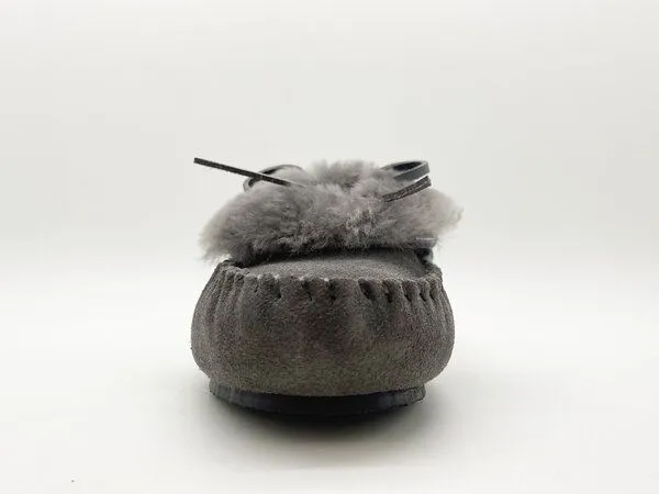 thies Mokassin aus Schaffell von thies 1856, Dark grey (dunkelgrau), – Produktbild 4 von 4