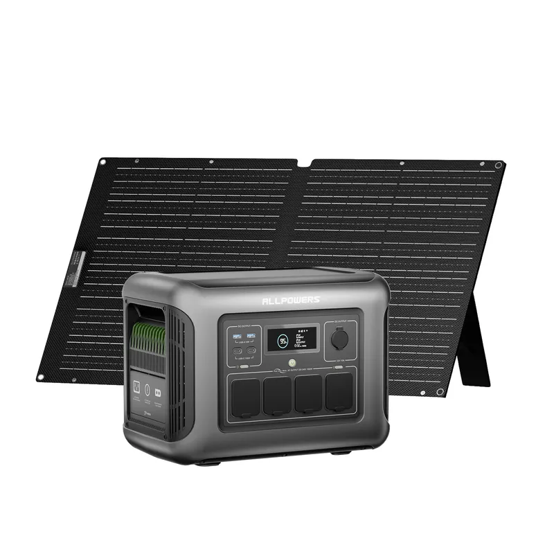 ALLPOWERS R1500 Lite Mit 100W Solarpanel | 1600W Solargenerator-Kit R1500 Lite + 1 x SE100 Faltbares Solarpanel – Produktbild 1 von 1