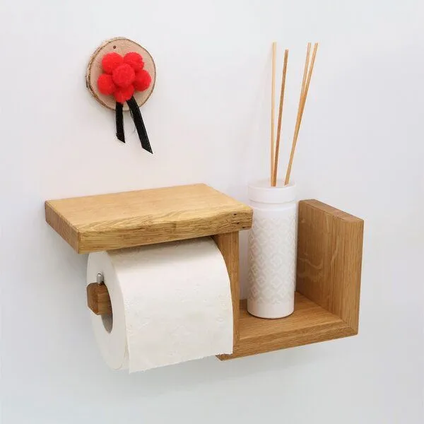 Woodkopf Woodkopf Toilettenpapierhalter LOTHAR aus Holz – Produktbild 2 von 4