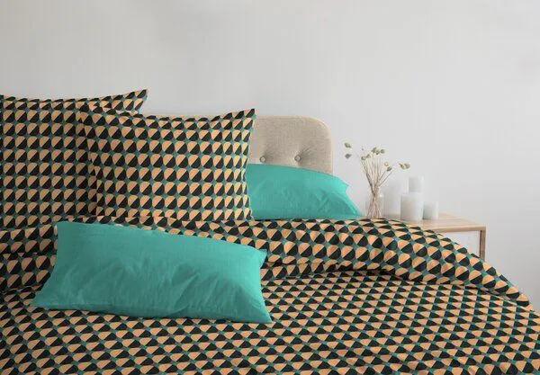 Nature by Adam Nature by Adam Bettwäsche 2tlg aus 100% Bio-Baumwolle - Made in Germany - Circles, Dunkelblau, – Produktbild 4 von 4