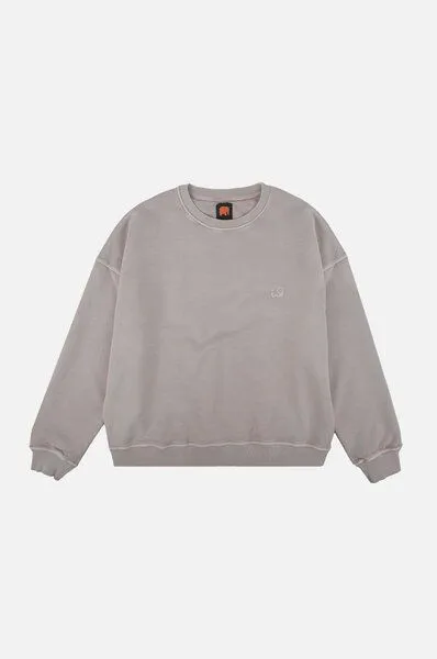 Trendsplant Trendsplant Women's Essential Pigment Heavyweight Oversized Sweatshirt Island Fossil, Grau, – Produktbild 2 von 4
