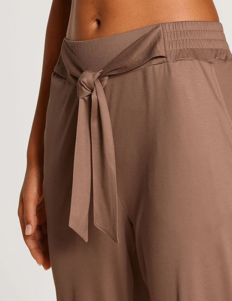 CALIDA CALIDA Pyjamahose Circular Sleep Damen (1-tlg) seidig weich, fließend und elegant, Braun, – Produktbild 4 von 5