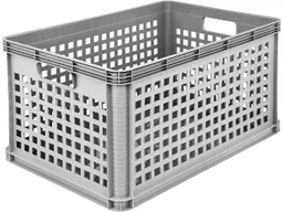 Keeeper Keeeper Transportkorb 'Robert' stapelbar, 60 x 40 x 32 cm, PP, 64 l – Produktbild 1 von 1