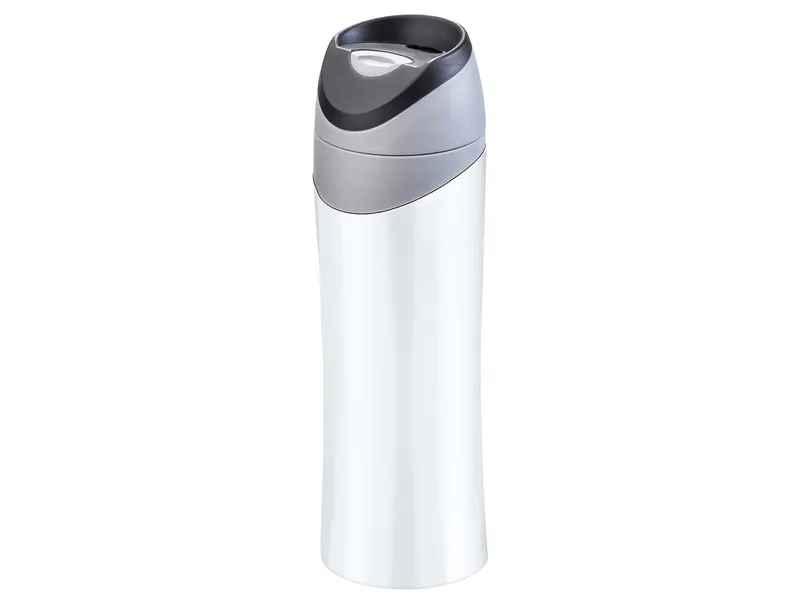 Thermobecher 'New York' aus Edelstahl 0,42 l, Weiß, – Produktbild 1 von 1