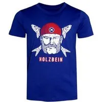 FÄDD Kinder T-Shirt Rundhals Bio-Baumwolle "Holzbein Kidz" Blau von Fädd – Produktbild 1 von 1