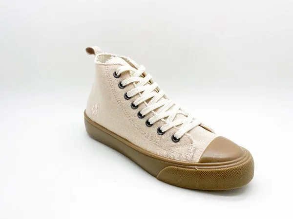 thies Veganer Sneaker "thies ® Organic Cotton Hi light peach" aus Biobaumwolle – Produktbild 3 von 4