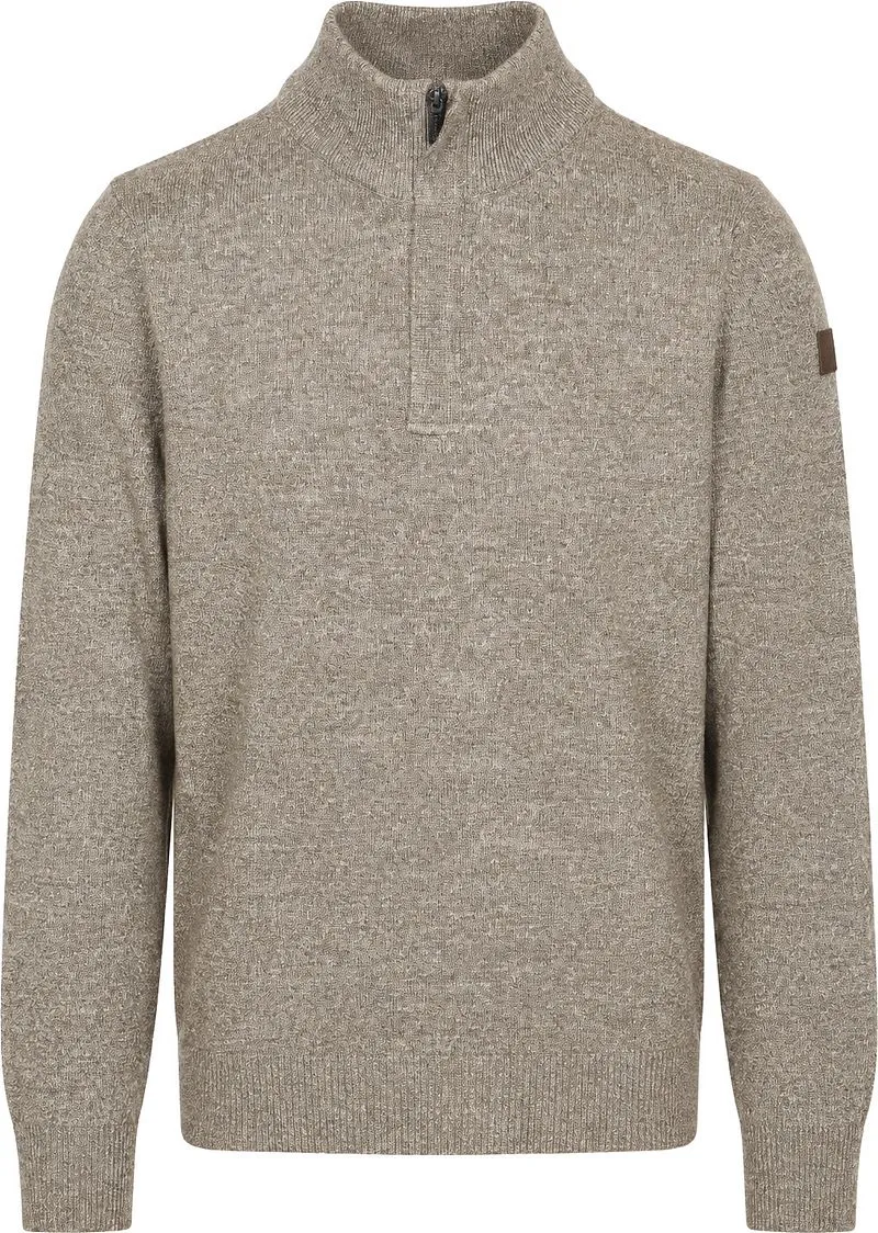 State of Art State Of Art Pullover Sportzip Braun - Größe L, Braun, – Produktbild 1 von 4