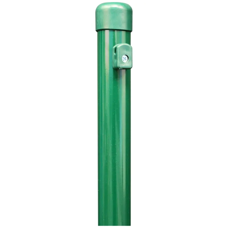 Alberts ALBERTS Zaunpfosten, sendzimirver.grün Kst.b., L2000mm, Pfostenst.Ø34mm, Geflechth.1500mm – Produktbild 1 von 1