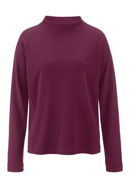 hessnatur hessnatur Longsleeve Oversize aus reiner Bio-Baumwolle, Fuchsia, – Produktbild 3 von 4