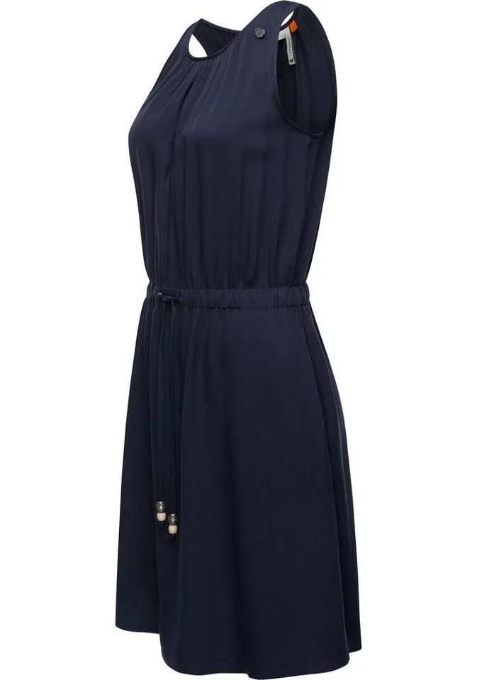 ragwear ragwear Blusenkleid Sanai stylisches Sommerkleid mit verspielten Details, Blau, – Produktbild 2 von 2