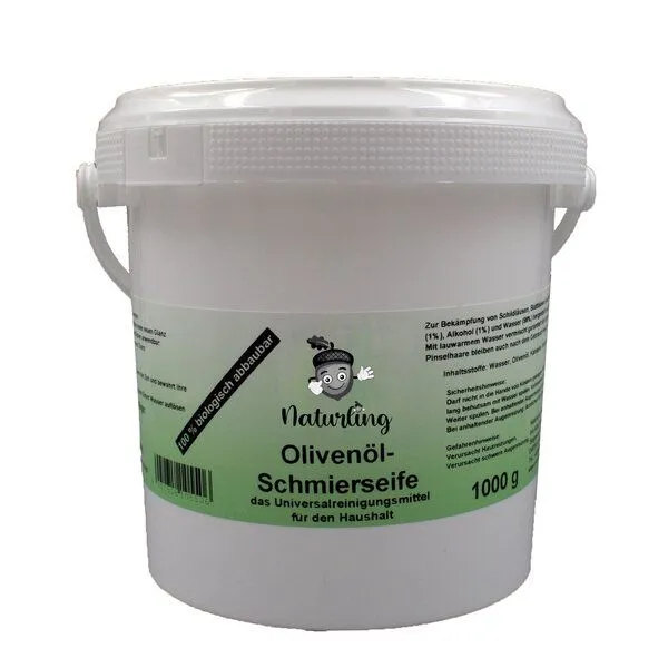 naturling naturling Olivenöl Schmierseife - flüssige Paste 1000 g – Produktbild 1 von 2