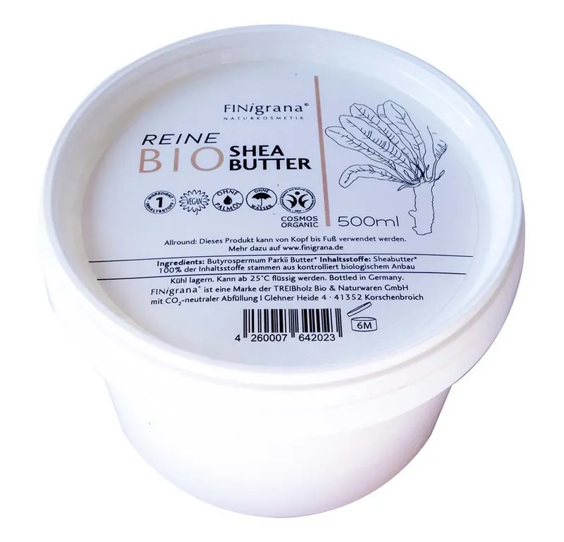 Finigrana Finigrana Körperbutter Reine Bio Shea Butter 500ml – Produktbild 1 von 1