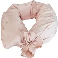 HANS NATUR Stillkissenbezug Bio-Baumwolle Stern rosa 200 cm – Produktbild 1 von 1
