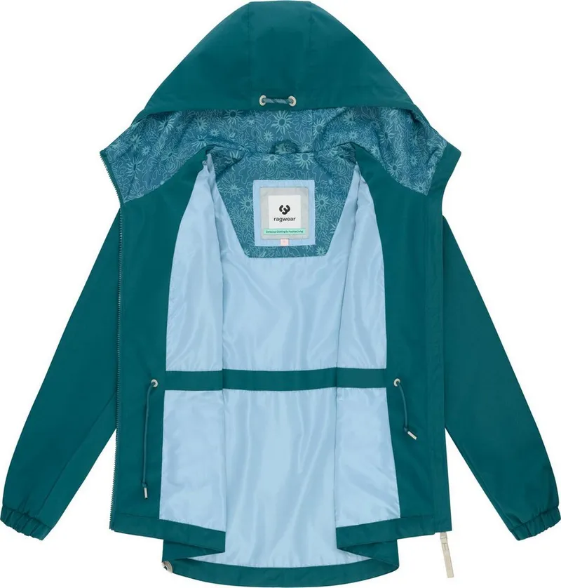 ragwear ragwear Funktionsjacke Dankka Funktionelle Übergangsjacke mit Taillenzugkordel, Grün, – Produktbild 1 von 5