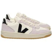Veja Veja Damen-Sneaker V-10 Prime Leather Pure Black Parme – Produktbild 1 von 8