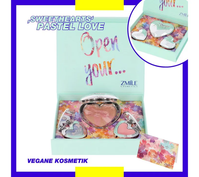 ZMILE COSMETICS Kosmetik-Set "Sweethearts" Pastel Love - Geschenk von Herzen, 3-tlg., Weiß, – Produktbild 2 von 4
