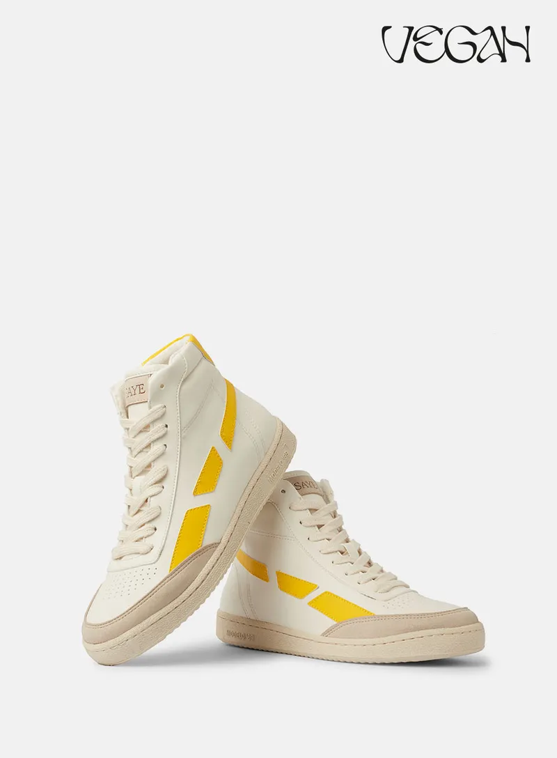 SAYE SAYE Herren vegan Sneaker Modelo '89 Hi, Gelb, – Produktbild 1 von 2