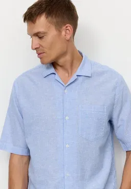recolution Herren Hemd aus Bio-Baumwoll-Leinen Mix - CASHEW STRIPES - recolution – Produktbild 1 von 1