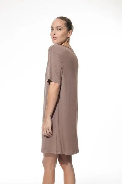 mey Mey Bigshirt / Nachthemd "Pure Chic" aus FSC-Modal, Milk'n coffee, – Produktbild 3 von 4