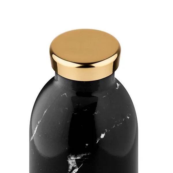 24bottles 24bottles 0,33l Thermosflasche - verschiedene Muster, Black marble, – Produktbild 2 von 2