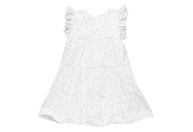 People Wear Organic People Wear Organic Sommerkleid, Kurzarmkleid aus Bio Baumwolle, Weiß, – Produktbild 2 von 4