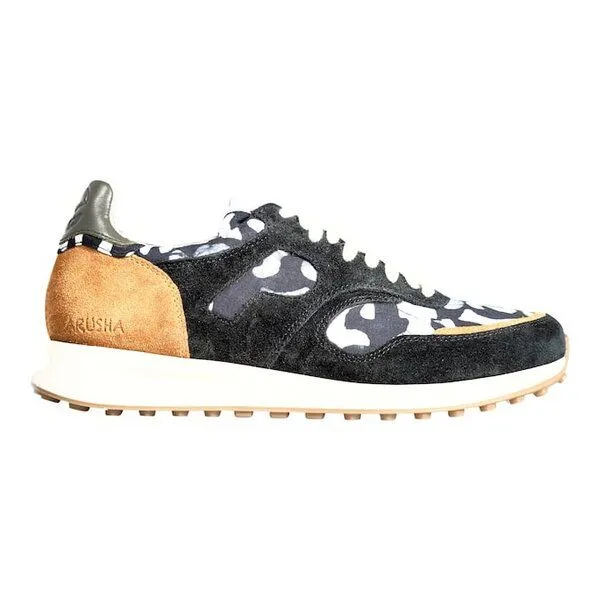 PANAFRICA PANAFRICA Arusha - Unisex Recycling Sneaker, Ebène (schwarz), – Produktbild 1 von 4
