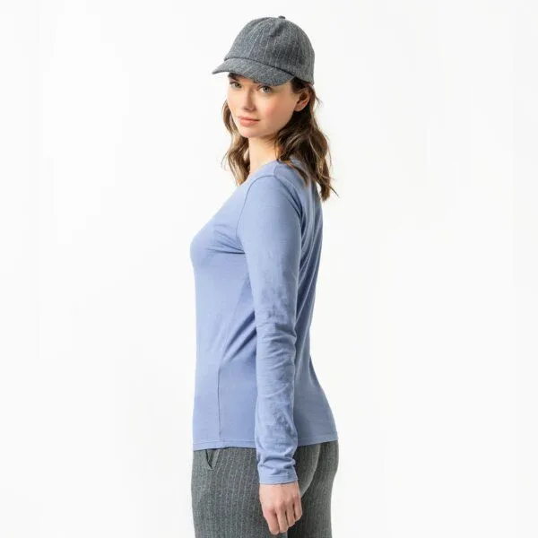 Living Crafts Living Crafts Langarm-Shirt - TARANA, Lavender dust (blau), – Produktbild 2 von 4