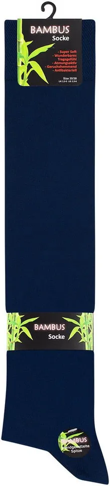 Vincent Creation® Kniestrümpfe (4-Paar) mit handgekettelter Spitze, Blau, – Produktbild 2 von 3