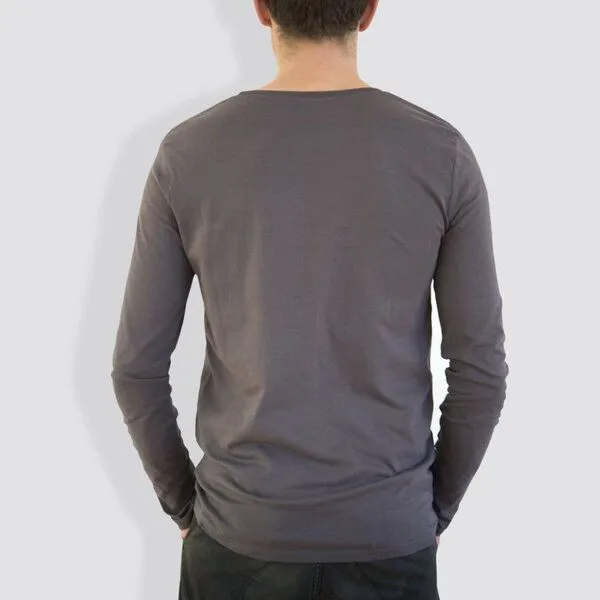 little kiwi little kiwi Herren Longsleeve, "Urbanität im Wandel", Anthracite, – Produktbild 2 von 2