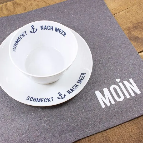 Bow & Hummingbird Bow & Hummingbird Porzellanschale Schmeckt nach Meer – Produktbild 4 von 4