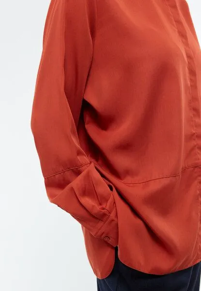 Givn Berlin Givn Berlin Damen Bluse aus TENCEL REFIBRA Lyocell "Ivy", Rusty orange (refibra), – Produktbild 4 von 4