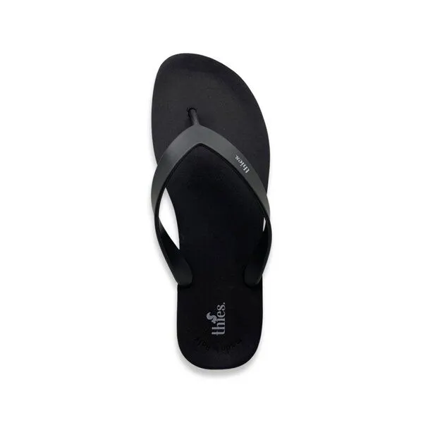 thies thies Vegane Eco Thong Beach Sandale aus pflanzenbasierendem Kunststoff, Black (schwarz), – Produktbild 4 von 4