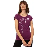 FellHerz FellHerz Damen T-Shirt Schaukelmädchen Bio & Fair & Vegan, Berry (lila), – Produktbild 1 von 2
