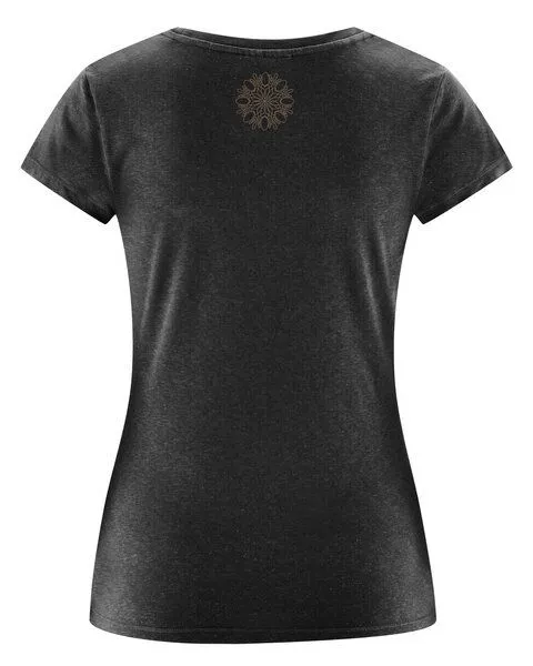 HempAge HempAge Damen Yoga T-Shirt Hanf/Bio-Baumwolle, Black, – Produktbild 4 von 4