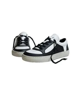 OSWEN OSWEN Eleganter Sneaker aus Leder in schwarz weiß mit Naturkautschuklaufsohle – Produktbild 1 von 1