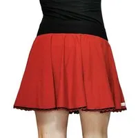 liebewicht liebewicht weiter Rock aus Bio Jersey für Damen, Rot/schwarz, – Produktbild 2 von 5