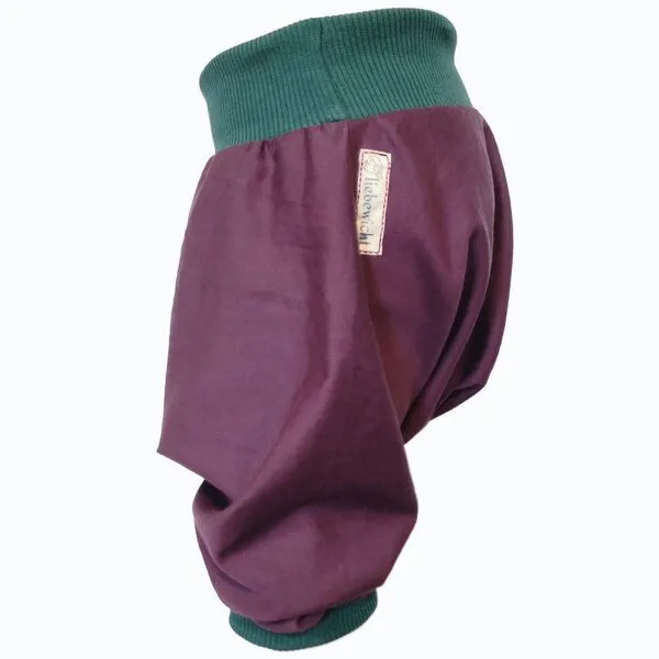 liebewicht liebewicht kurze Pumphose Sommerhose lila aus Bio Satin, Lila, – Produktbild 7 von 8