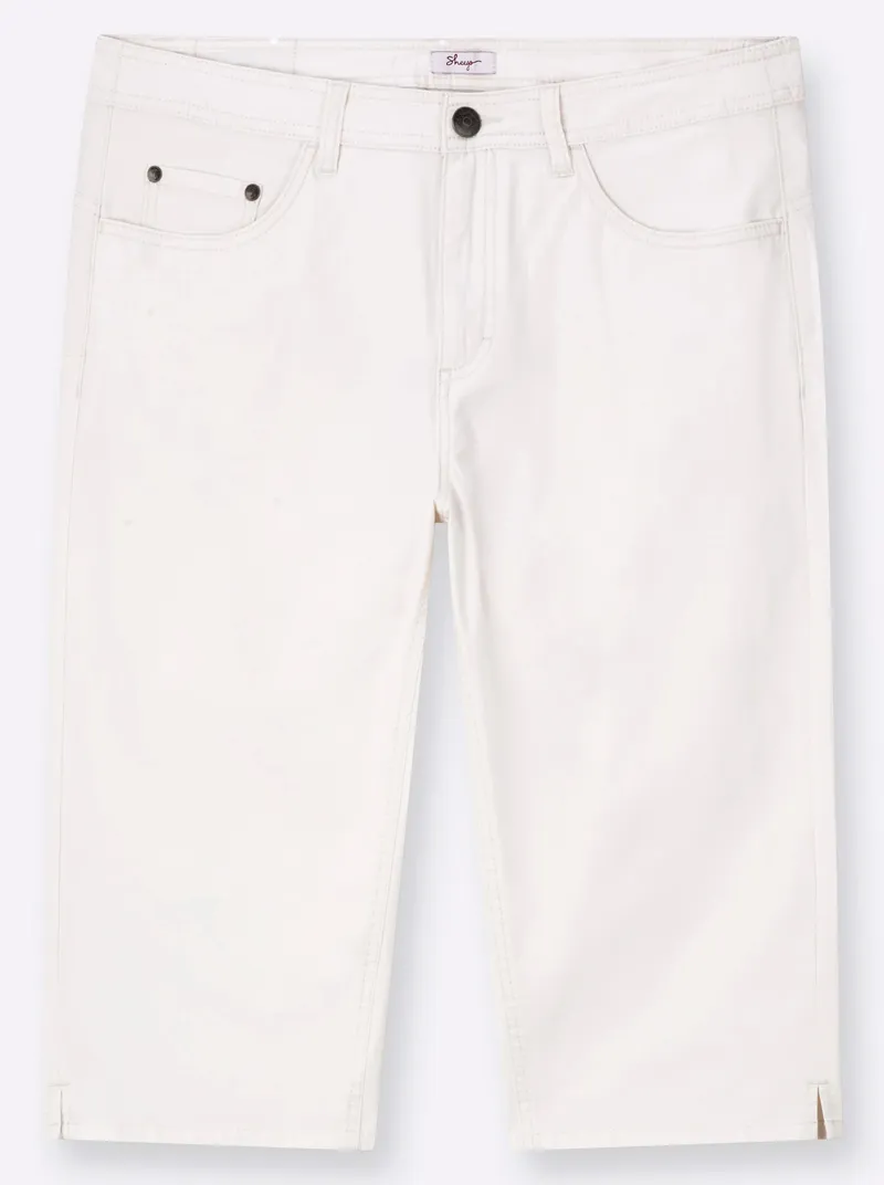 sheego Caprihose, Ecru, – Produktbild 1 von 2