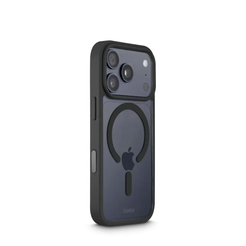 Hama Hama Handyhülle "Frame Protect" f. iPhone 17 Pro, magnetisch, durchsichtig, Schw – Produktbild 3 von 4