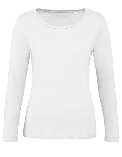 B&C Collection B&C Collection Inspire Langarm T-Shirt Damen, Weiß, – Produktbild 2 von 3