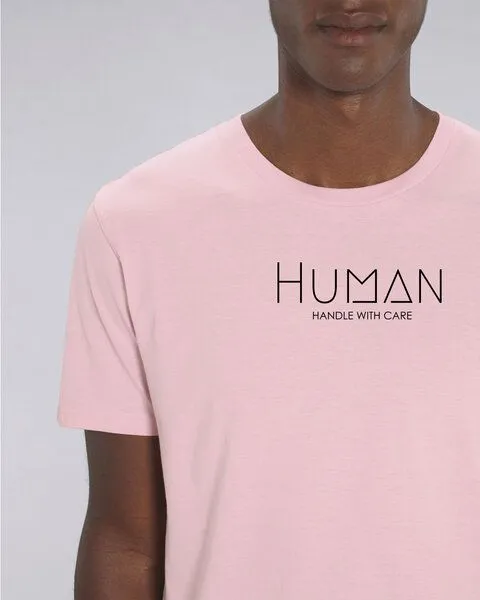 Human Family Human Family Bio Herren Sommer T-Shirt mit Rundhalsausschnitt "Maestro - Human", Cotton-pink, – Produktbild 3 von 4