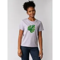 watapparel watapparel T-Shirt Frauen Monstera 2.0, Lavender, – Produktbild 1 von 1