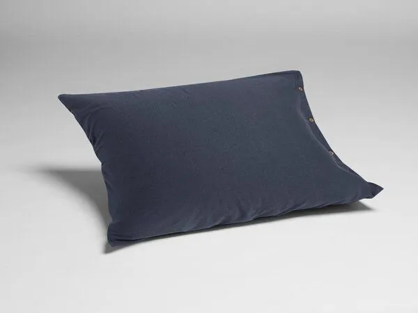 Yumeko Yumeko Kissenbezug aus Baumwoll-Jersey, Indigo blue, – Produktbild 2 von 3