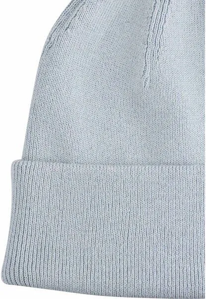 MELA MELA Feinstrick Mütze Style HIMMAT aus 100% Bio-Baumwolle, Cloudy blue, – Produktbild 4 von 4