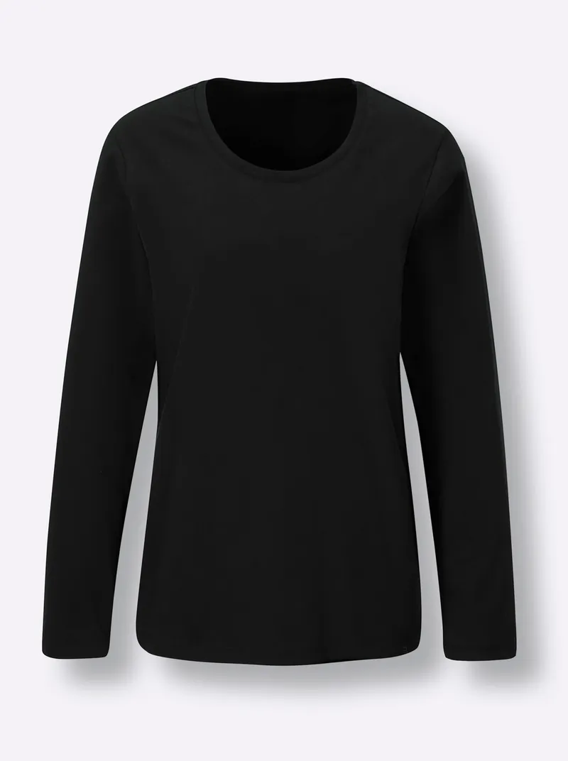 feel good Shirt schwarz, Schwarz, – Produktbild 1 von 2