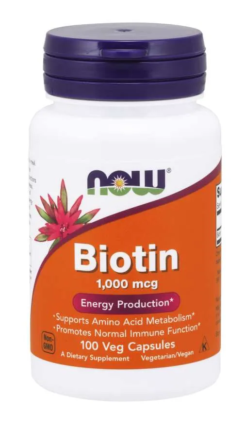 Now Foods Now Foods Biotin 1000 mcg 100 Kapseln – Produktbild 1 von 1