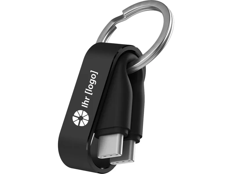 VONMÄHLEN VONMÄHLEN USB-C-Ladekabel 'ZWEINS C' inkl. 4-farbigem Aufdruck, schwarz – Produktbild 1 von 1